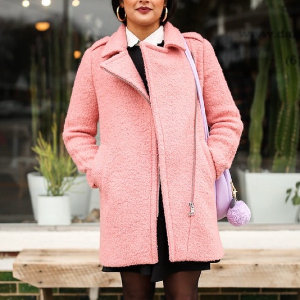 LOFT Pink Teddy Jacket for Women
